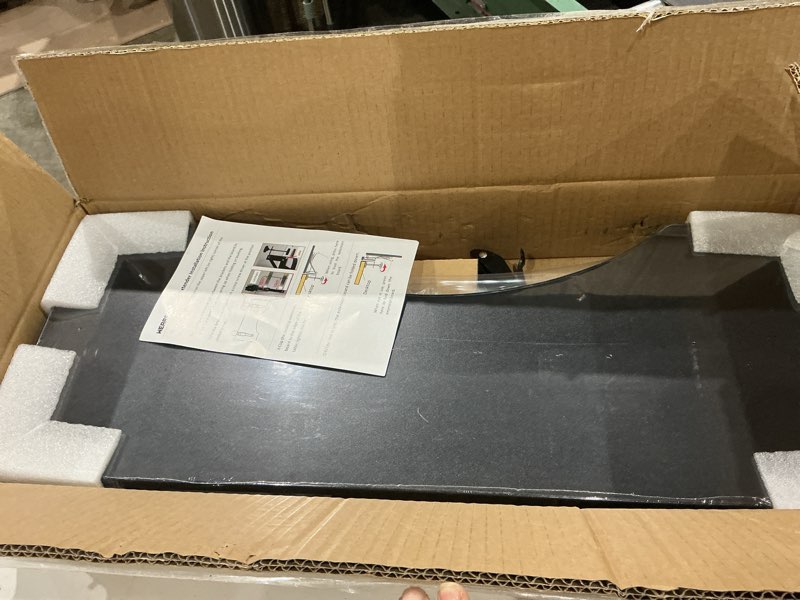 Condition photo showing New/Like New for desk extender - ergonomics clamp on keyboard tray black side table ws-k6 desk extenders