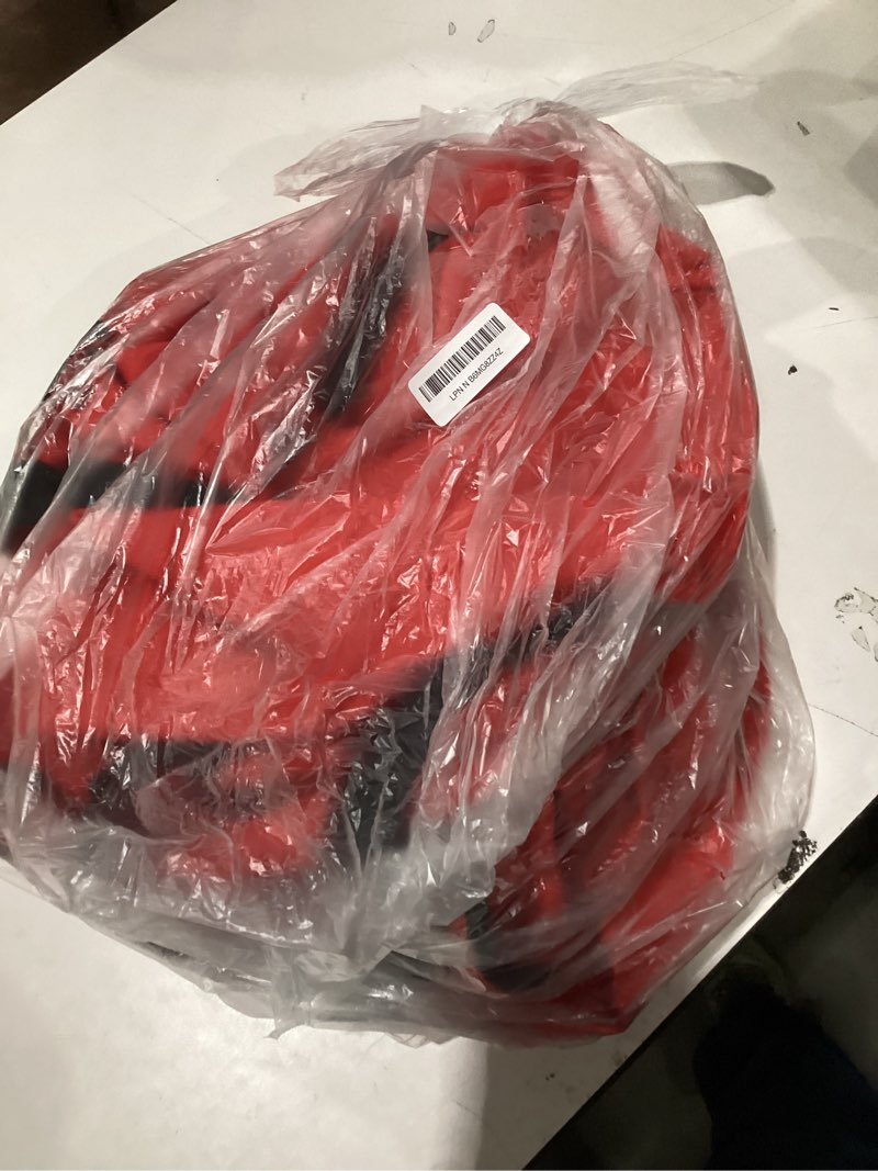 Condition photo showing Good Condition for ZOBER 600D Oxford Fabric Large Rolling Christmas Tree Storage Bag - Fits 9 Ft Artificial Trees - Waterproof Christmas Tree Bag For Storage Box For Xmas, Durable Handles and Wheels - Card Slot - Red Red 9 ft