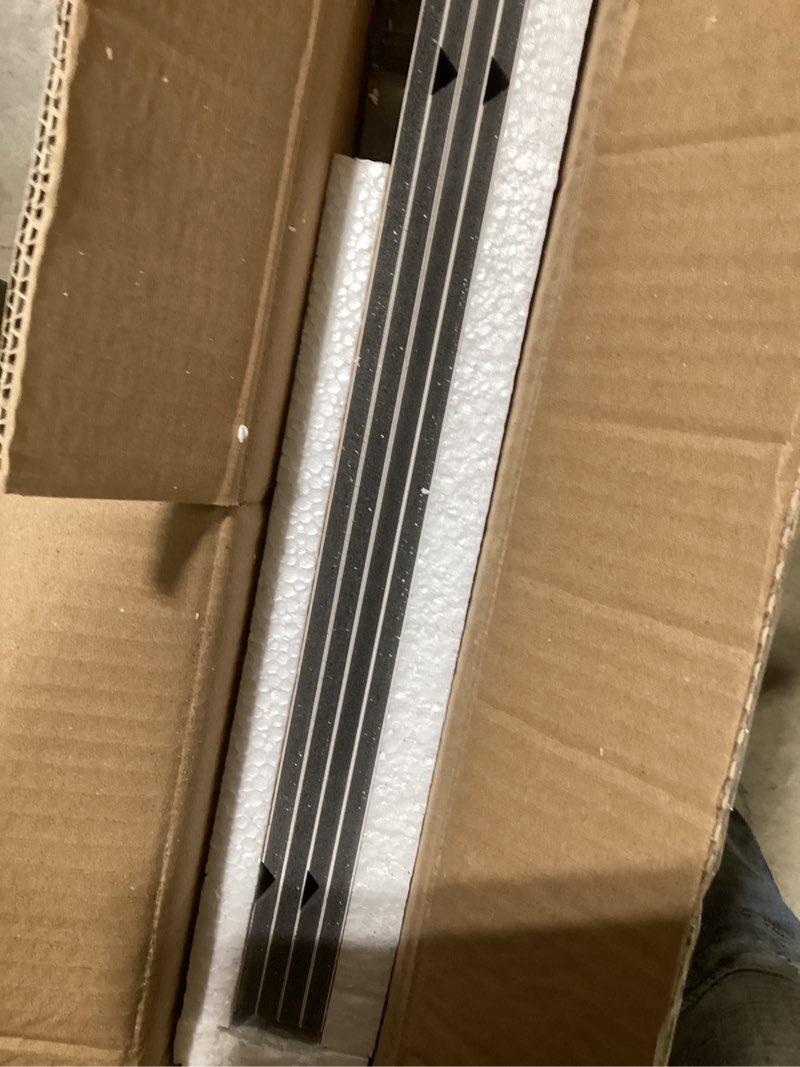 Condition photo showing New/Like New for Wire Shelf Covers, Lightweight Removable PVC Faux Wood Wire Rack Covers for Pantry, Closet (4pcs, 24" W x 12" D, Wood Color)