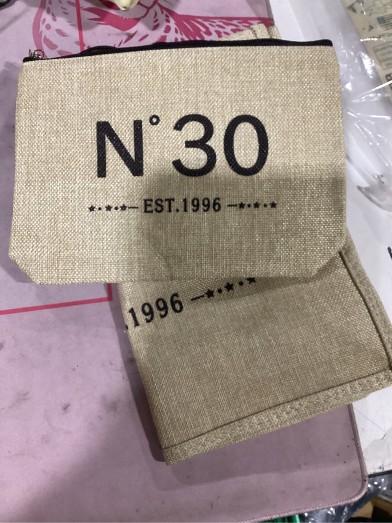 Condition photo showing Good Condition for 21st birthday gifts for women-est.2005 jute tote bag, cosmetic bag, poster | large capacity, waterproof coating, easy to clean, reusable bag, back in 2005 poster, gifts for 21 year old woman n21