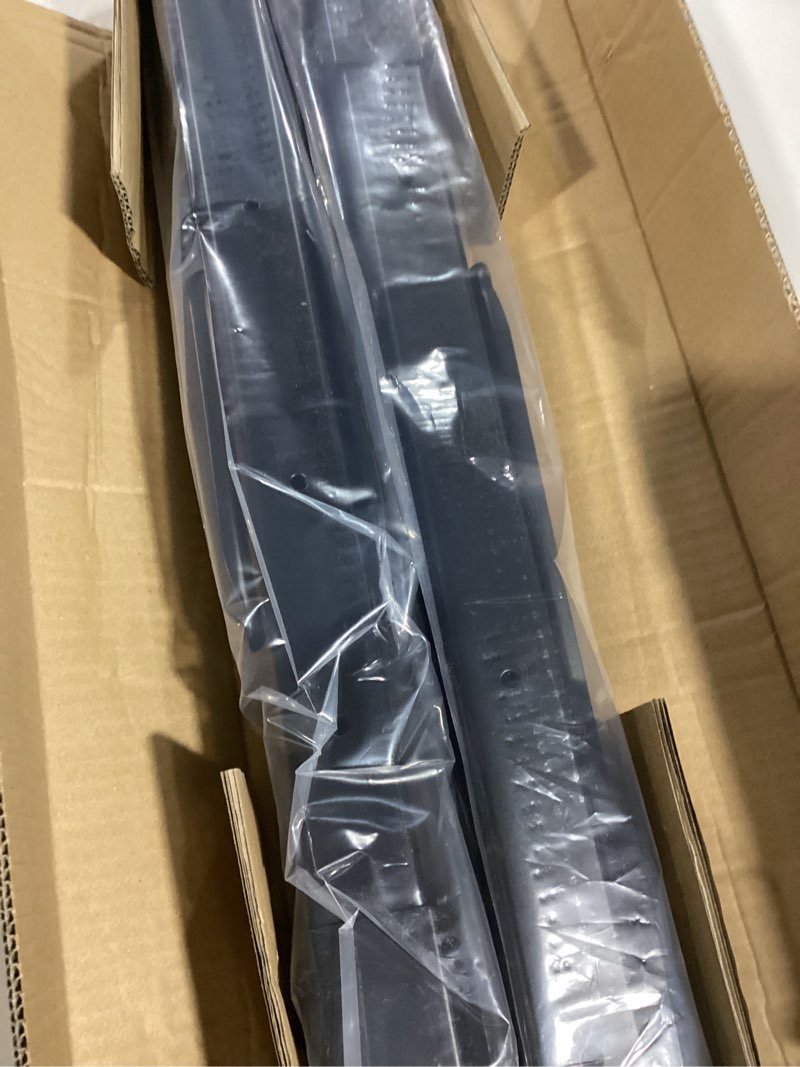 Condition photo showing New/Like New for wallmaster 24inch folding shelf brackets garage heavy duty steel max load 500lb floating wall mounted collapsible shelf bracket space saving (pack of 2, no board) 2 pack