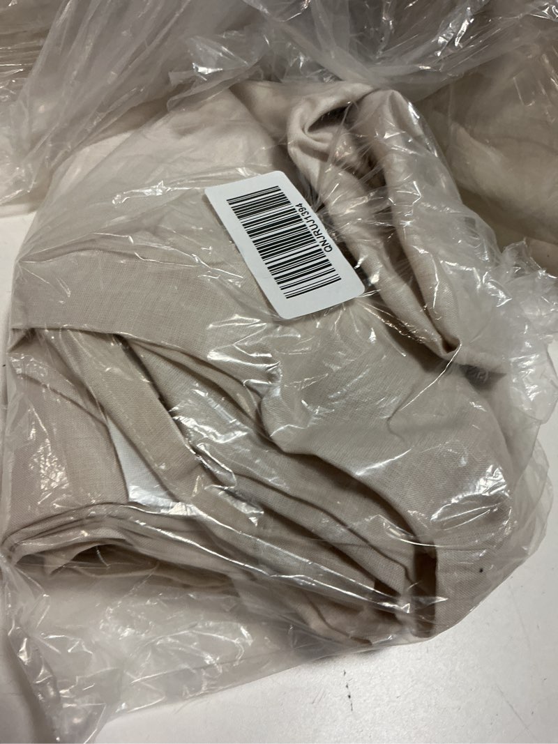 Condition photo showing Good Condition for european linen shower curtain, one size, beige