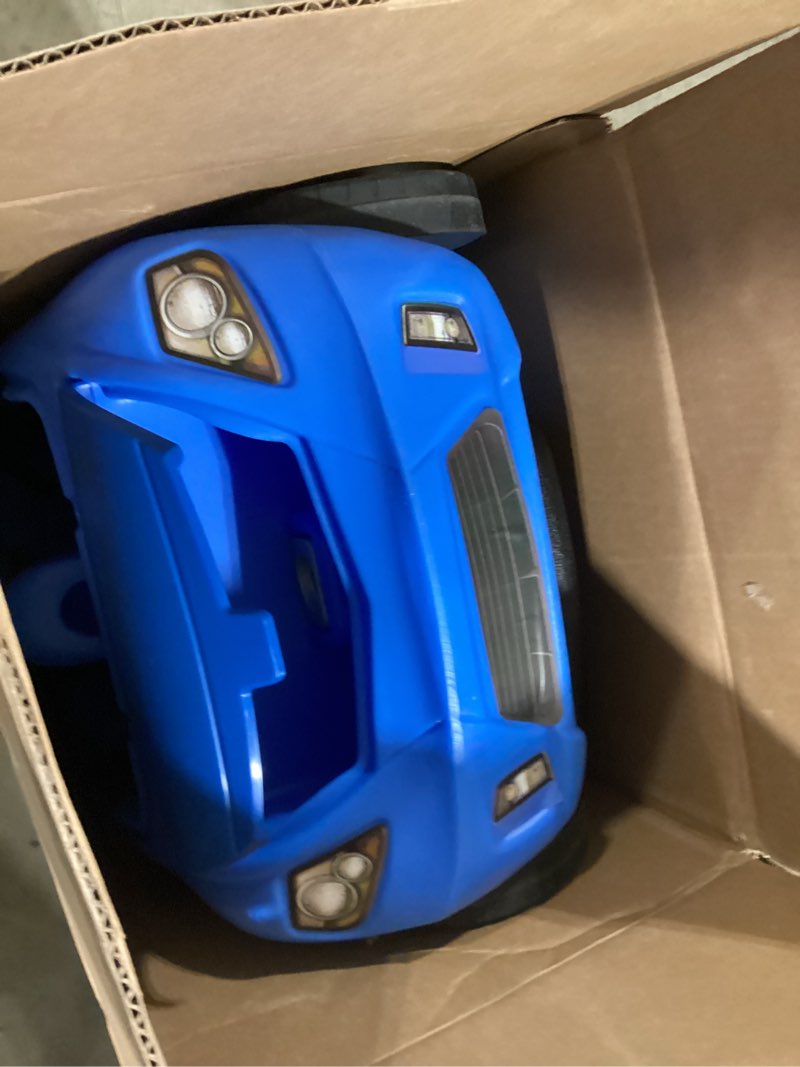 Condition photo showing Good Condition for step2 whisper ride ii buggy kids push car, ride on toy, stroller substitute, includes seat belt & horn, made of durable plastic, max weight 50 lbs., for toddlers 1.5-4 years old, blue blue large