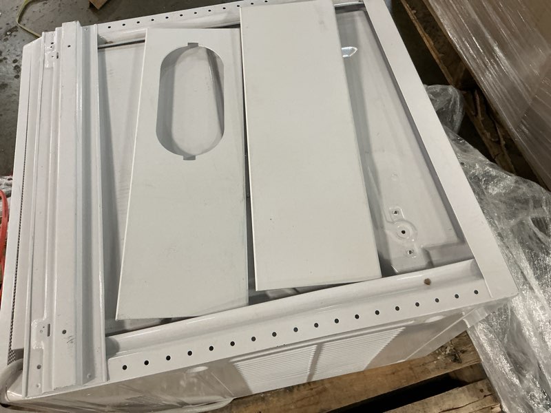 Condition photo showing As Is for midea 24,000 btu doe smart heatcool window air conditioner, for spaces up to 1,500 sq. ft.