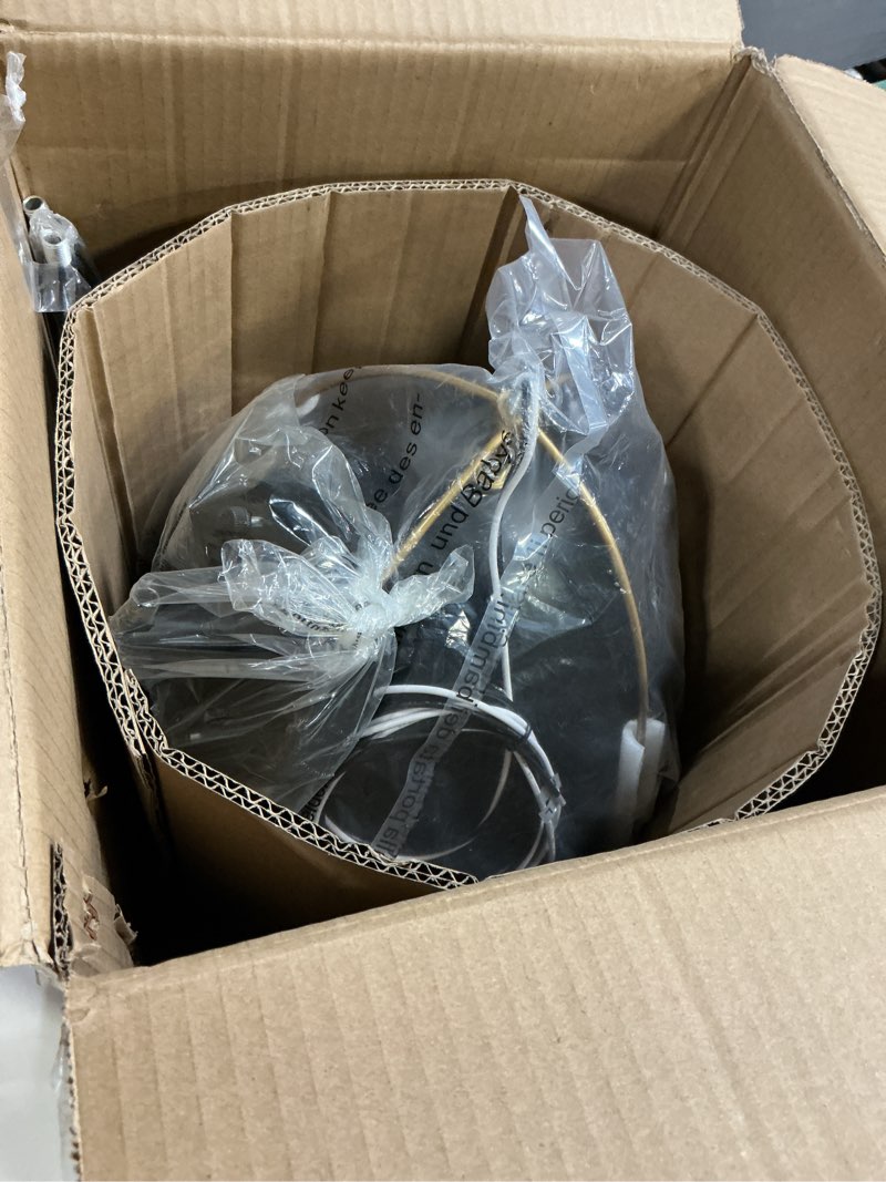 Condition photo showing New/Like New for Black Dome Pendant Light 3 Light Socket Large Pendant Light Fixture with Adjustable Pendant Rod 12in Black Gold Pendant Lighting for Kitchen Island Dining Room Kitchen Sink, E26 Black Gold 12" 1-Light 3-Socket