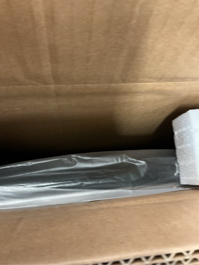 Condition photo showing New/Like New for Sunrosa Frameless Glass Shower Panel 34"×76", Fixed Shower Glass Panel with Shelves in Matte Black, 3/8" Tempered Glass Shower Screen for Walk in Shower 34"×76" Matte Black