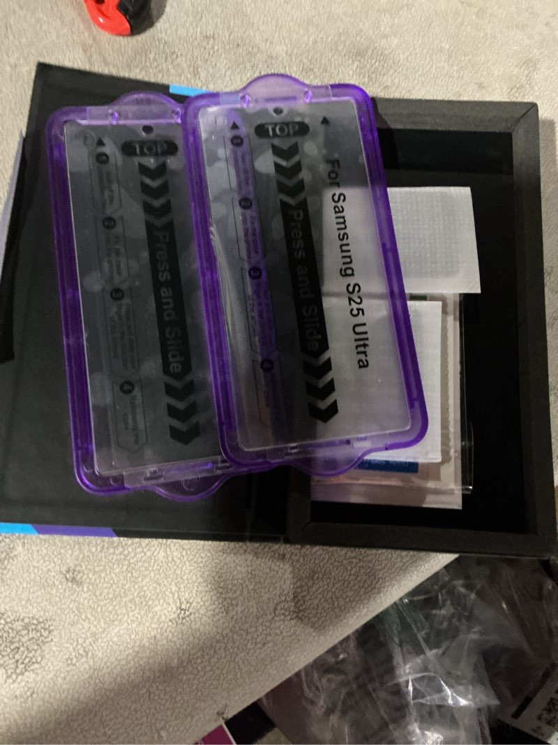 Condition photo showing Good Condition for 2 Pack for Samsung Galaxy S25 Ultra [6.9 Inch] Matte Glass Screen Protector + 2 Pack Camera Lens Protector with Easy Installation Kit, Anti-Glare No Dazzling Tempered Glass S25 Ultra-6.9 Inch