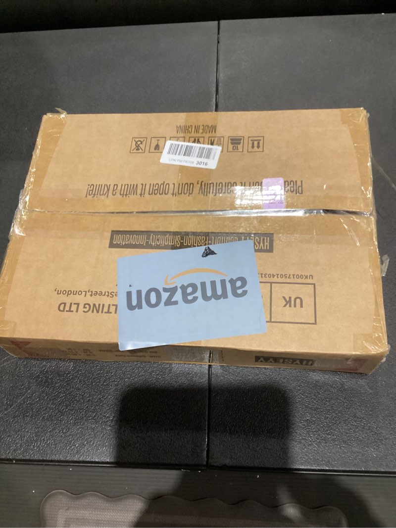 Condition photo showing As Is for Double Rods Clothes Rack, Rolling Clothing Rack for Hanging Clothes Portable Wardrobe Rack, Metal Garment Rack Sturdy Coat Rack for Bedroom Laundry Living Room, Black