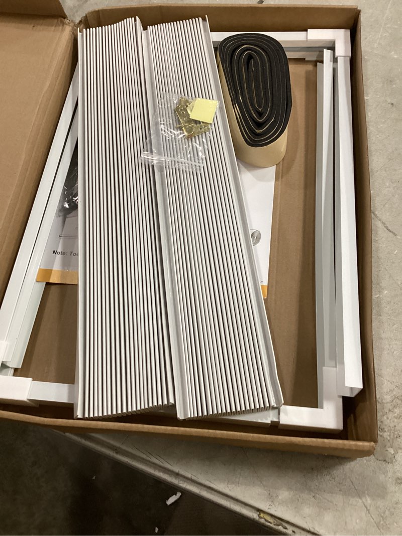 Condition photo showing Good Condition for bjade's window air conditioner side panels with adjustable frame size suitable for different window ac unit 5,000-14,000btu, side panel seal kit,room ac accordion filler curtain replacement kit