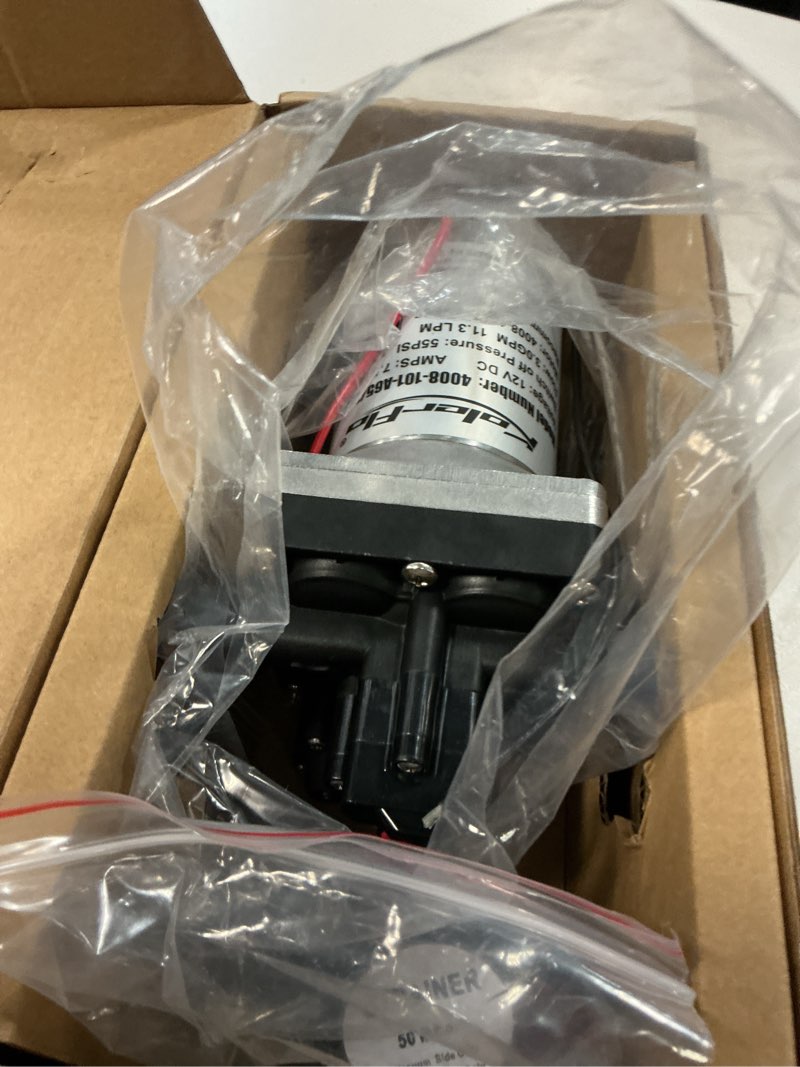 Condition photo showing Good Condition for rv water pump 4008-101-a65/e65 3.0gpm 55psi 12v dc revolution water pump compatible with camper,rv,shower,sprayer on demand water pump quiet operation (3.0gpm 55psi)