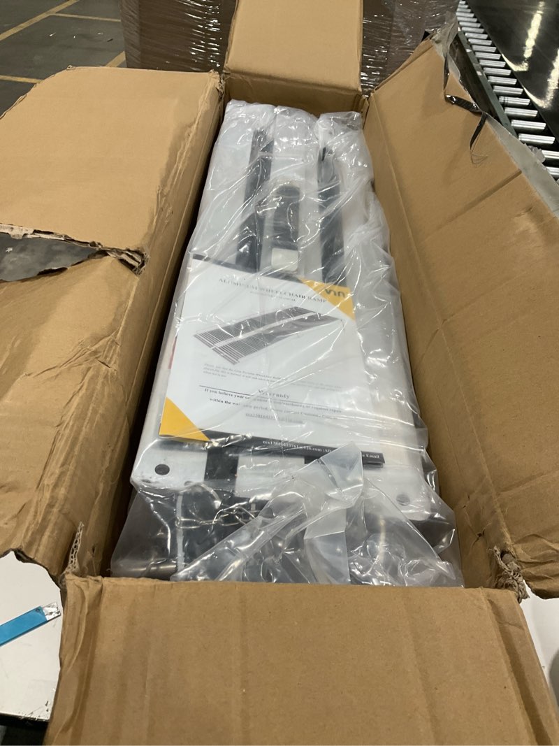Condition photo showing Good Condition for VNN Portable Wheelchair Ramp 5FT, Seamless Non-Slip Aluminum Ramps for Wheelchairs for Home, Handicap Wheelchair Ramps for Home Steps, Aluminum Loading Dock Plates Aluminum 5FT (Usable height 5-15 inch)