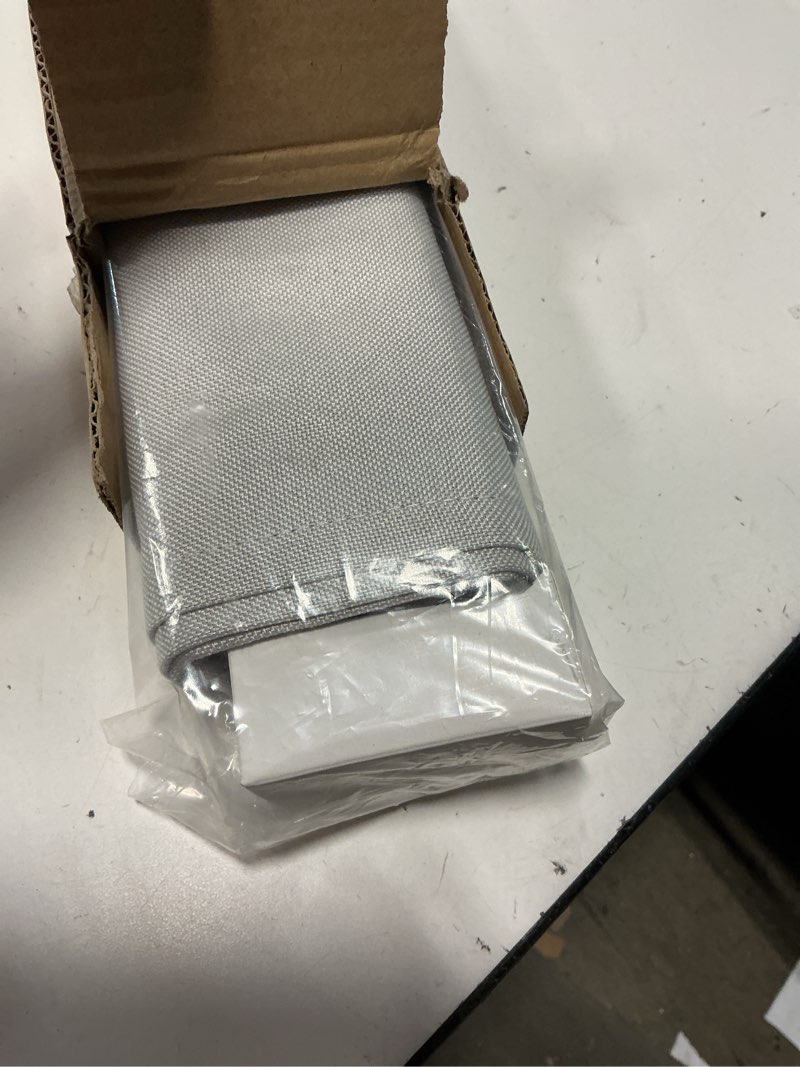 Condition photo showing Good Condition for grandekor no drill no drill cordless roman shades for windows,blackout,29" wx60 h,privacy,thermal insulation roman blinds,easy install for indoor windows,for home,living room,greyish white blackout-white 29"w x 60"h