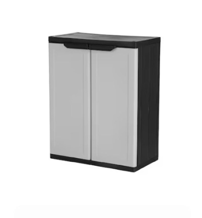 project source premium one 26.9-in w x 34-in h x 15.75-in d freestanding or wall-mounted plastic