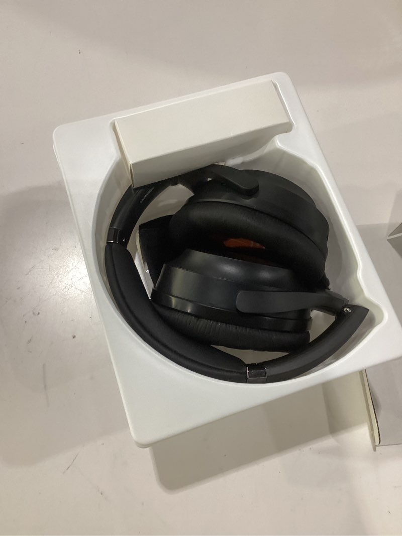 Condition photo showing Good Condition for bluetooth headphones, premium active noise cancelling wireless headphones over ear, 50h playtime, hi-res audio, deep bass, memory foam ear cups for travel, home office, not tested
