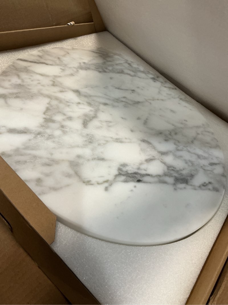 Condition photo showing Good Condition for Koville 16'' Marble Lazy Susan Marble Turntable for Kitchen Dinning, Lazy Susans Organizer for Cabin