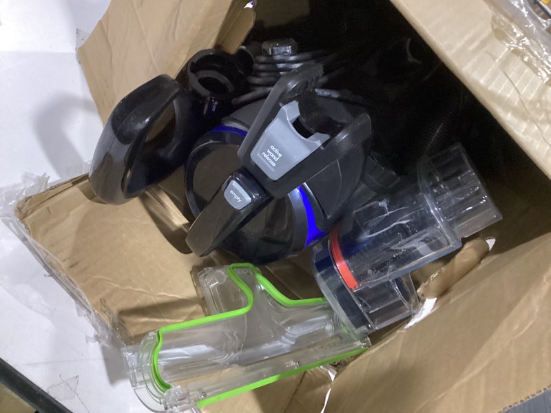 Condition photo showing As Is for Bissell CleanView Upright Bagless Vacuum Cleaner with Active Wand, 3536 Black/Cobalt Blue