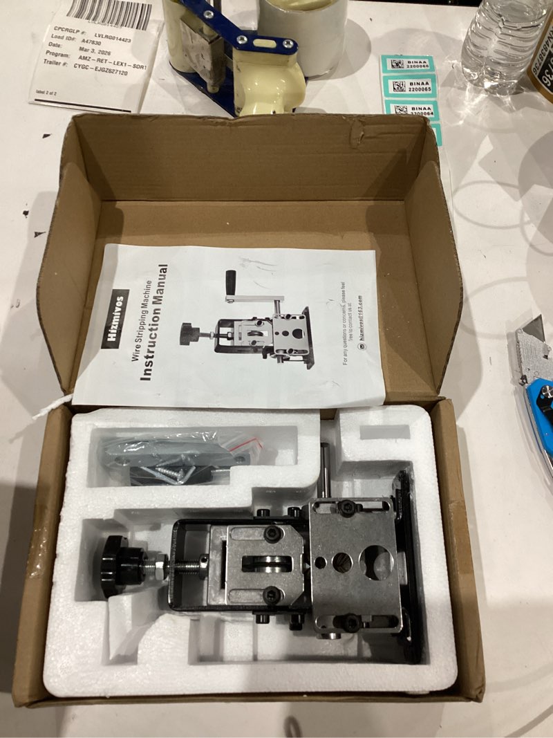 Condition photo showing Good Condition for Manual Wire Stripping Machine Gauge Wire 0.06-1 inches,Scrapping Copper Wire Peeler Machine,Drill Powered Hand Crank Wire Stripper Tool for Scrap Copper Recycling