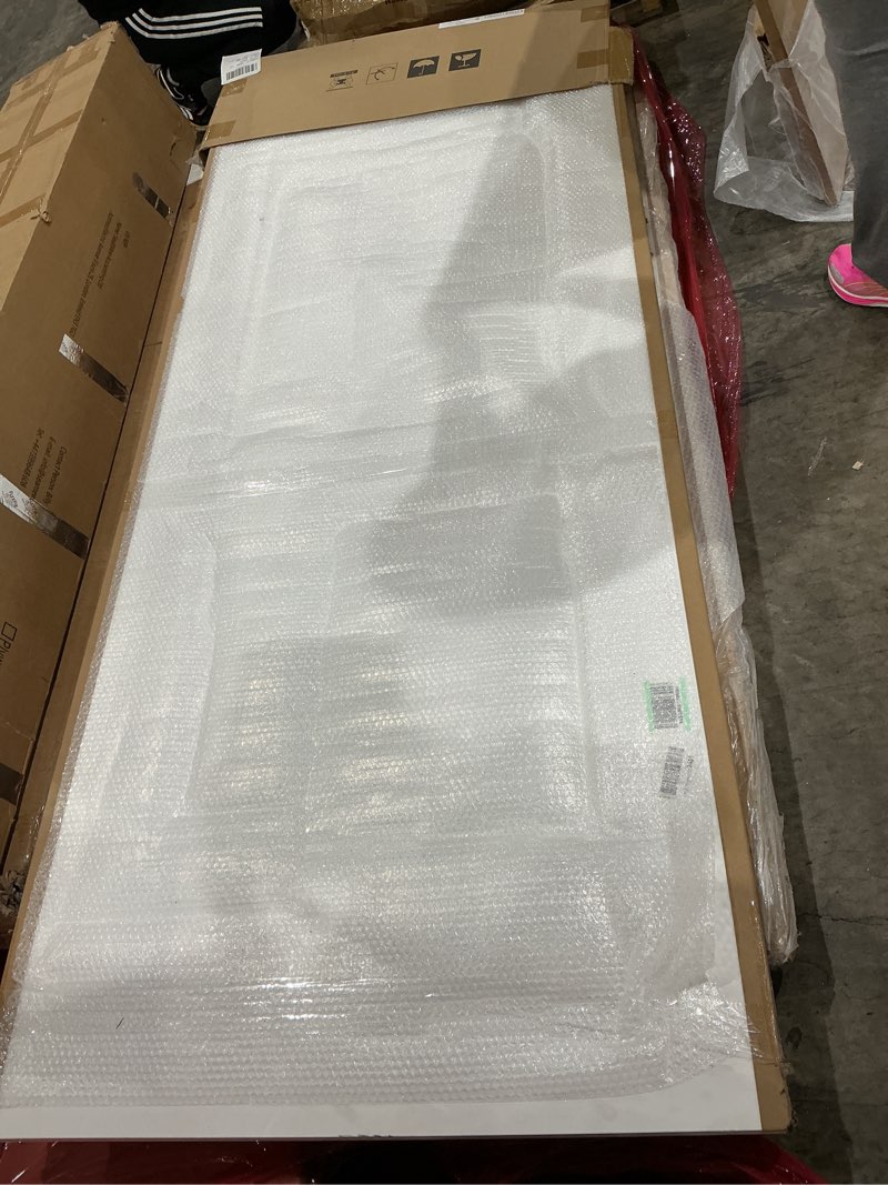 Condition photo showing Good Condition for jubest 36"x84" sliding barn door, 1-panel white primed composite interior molded door slab with 6ft hardware kits & handle, preassembled solid core panels with paintable surface, durable & sturdy 36x84 1-panel