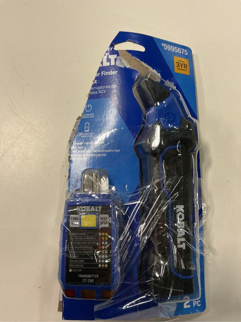 Condition photo showing As Is for kobalt circuit breaker finder specialty meter