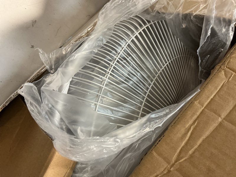 Condition photo showing As Is for Tornado 2 Pack 16 Inch Wall Mounted Fan for Home, 90°Oscillating, Remote Control, 3 Speed 2650 CFM 6 FT Cord UL Safety Listed