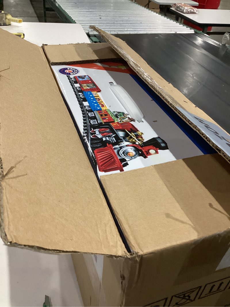 Condition photo showing New/Like New for Lionel Battery-Operated Disney Toy Story Toy Train Set with Locomotive, Train Cars, Track & Remote with Authentic Train Sounds, & Lights for Kids 4+ Ready-to-Play