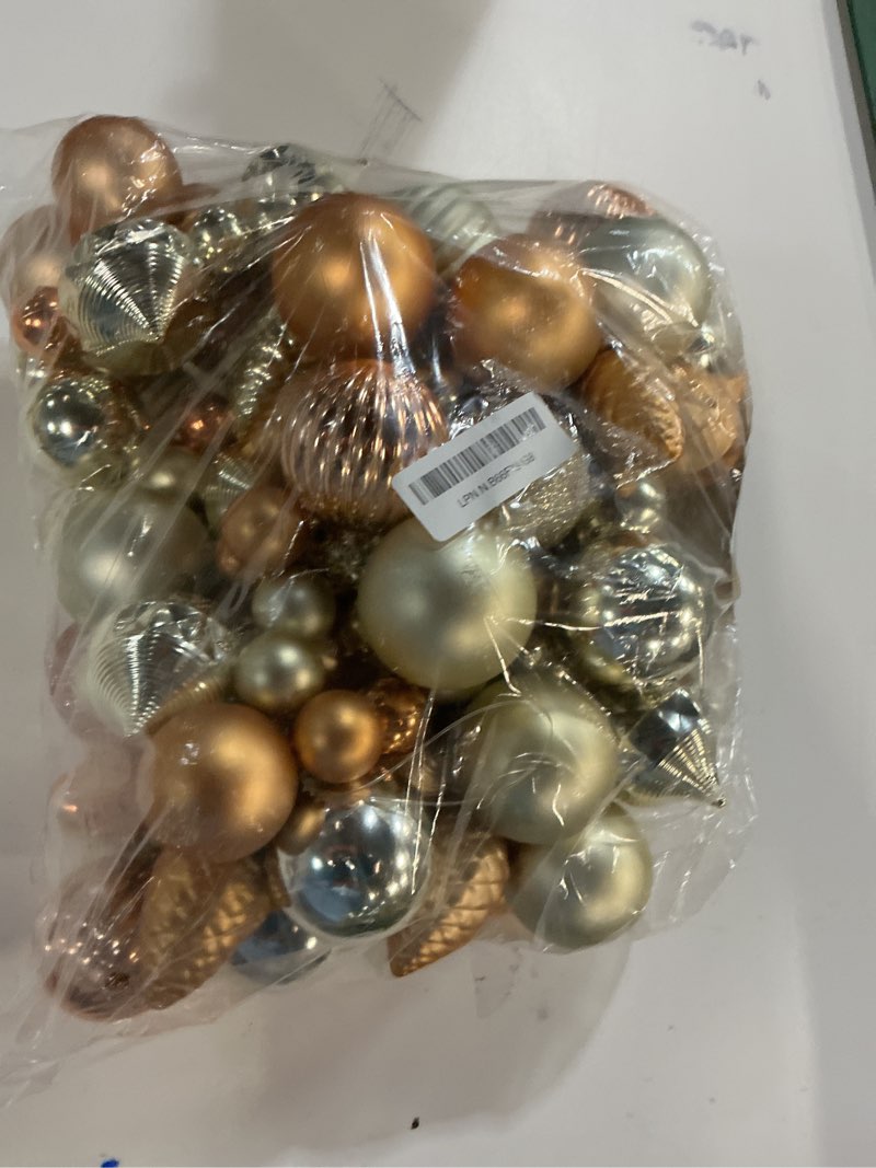 Condition photo showing Good Condition for 6 FEET Christmas Ball Garland Ornaments Shatterproof Xmas Hanging Balls Decorations for Home Indoor 