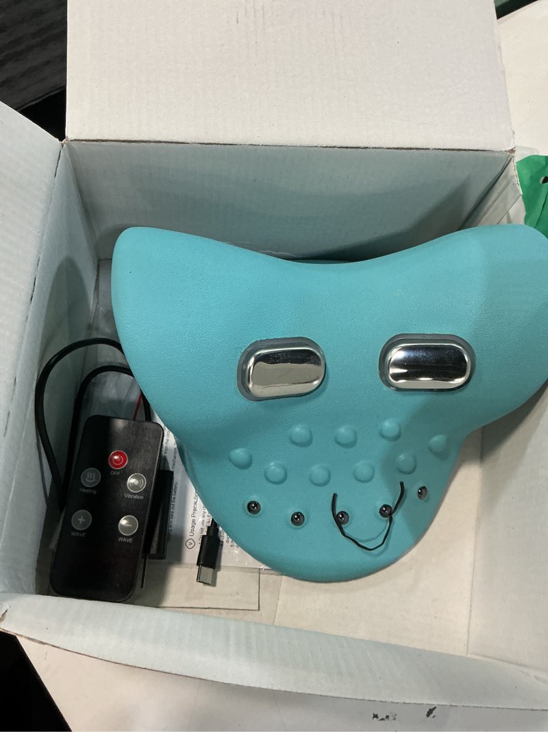 Condition photo showing New/Like New for 2026 neck massager 4-in-1 with deep tissue 3d kneading & soothing heat - portable cordless pillow for cervical traction, shoulder and back relief, 9 intensity levels with type-c charge for home office