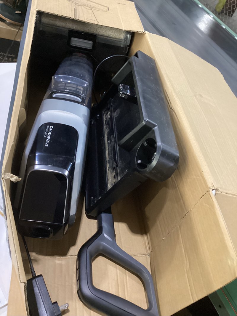 Condition photo showing As Is for bissell crosswave omniforce cordless multi-surface hard floor cleaner and mop, wet dry vacuum with dedicated dry vacuum mode, 3882, used, not tested