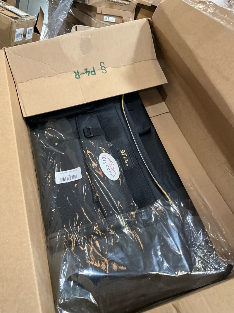 Condition photo showing As Is for ergocar car trunk organizer car boot storage organiser multi pocket car boot tidy storage 3 times size folded portable waterproof 1680d oxford for car/suv/truck/auto black 70l with side bags