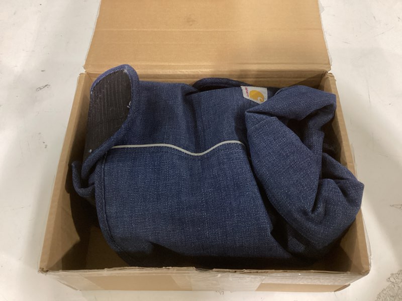 Condition photo showing As Is for Carhartt Firm Duck Dog Chore Coat, Insulated Weather Resistant Jacket for Cold and Windy Conditions, Denim, X-Large Denim X-Large