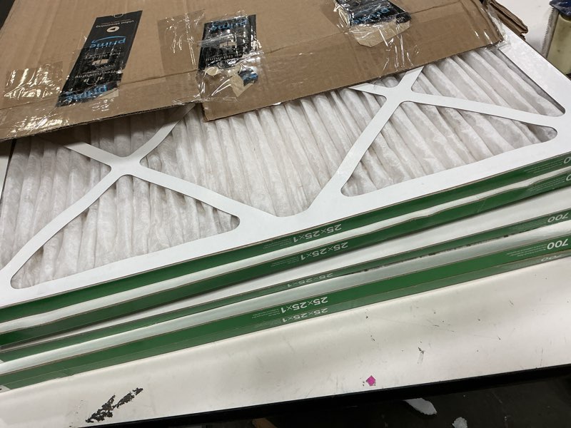 Condition photo showing Good Condition for filtrete 25x25x1 air filter, merv 8, mpr 700, dust, pollen & pet dander reduction, 3-month ac and furnace filter, easy on air flow, 6 hvac filters (actual size 24.81 x 24.81 x 0.81 in)