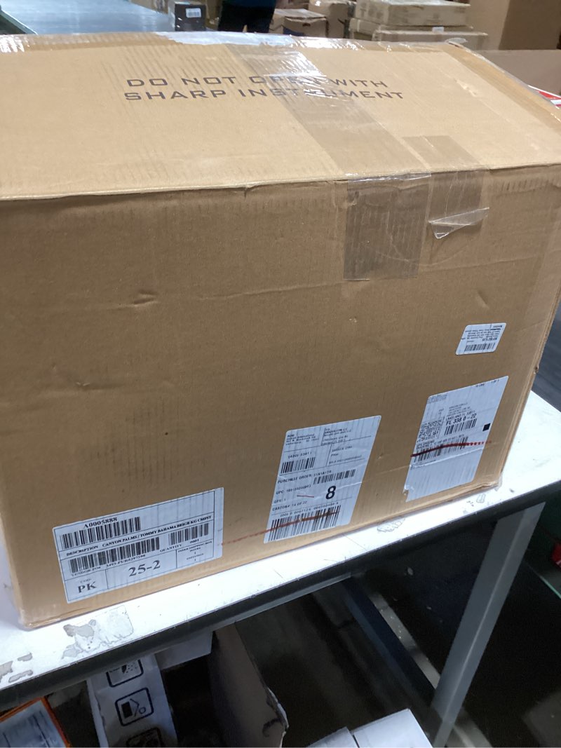 Condition photo showing New/Like New for Tommy Bahama - King Comforter Set, 100% Cotton Slub Fabric with Soft Breathable Texture, 5 Piece Bed