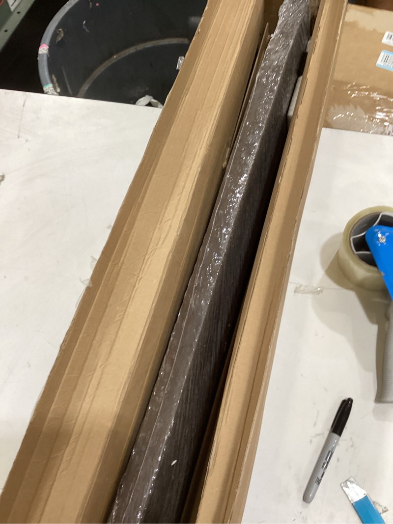 Condition photo showing Good Condition for live edge elm wood floating shelves, 36 inch long wall shelves 2 pack shelf for farmhouse bedroom bathroom kitchen, wall mounted wooden shelf with invisible bracket for books decor, walnut walnut live edge, 36"w, 2pack