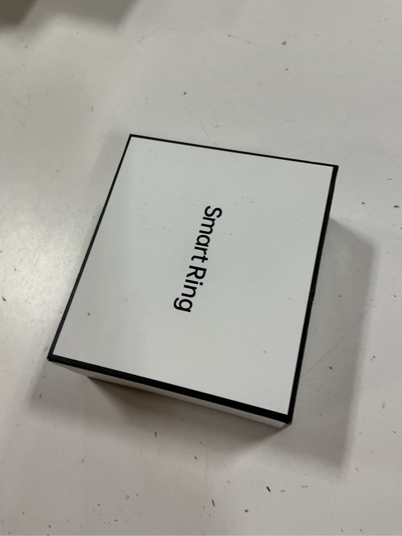 Condition photo showing New/Like New for biemha ip68 waterproof smart ring - fitness & health tracker with sleep/exercise monitoring, unisex for women men, ios & android compatible, long lasting battery life, no subscription (silver, 8) silver 8