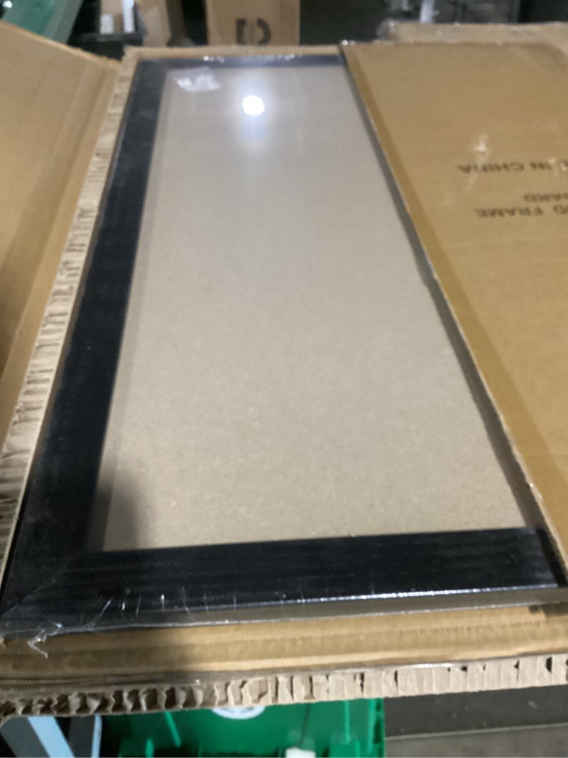 Condition photo showing Good Condition for 4 thought solid pine wood framed magnetic chalkboard for wall, 36"x24" heavy duty rustic blackboard sign for kitchen, office, home & cafe - indoor/outdoor use, black black 36" x 24"