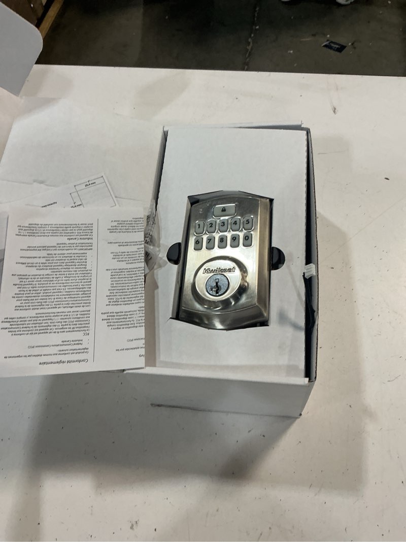 Condition photo showing As Is for kwikset smartcode keypad electronic locks
