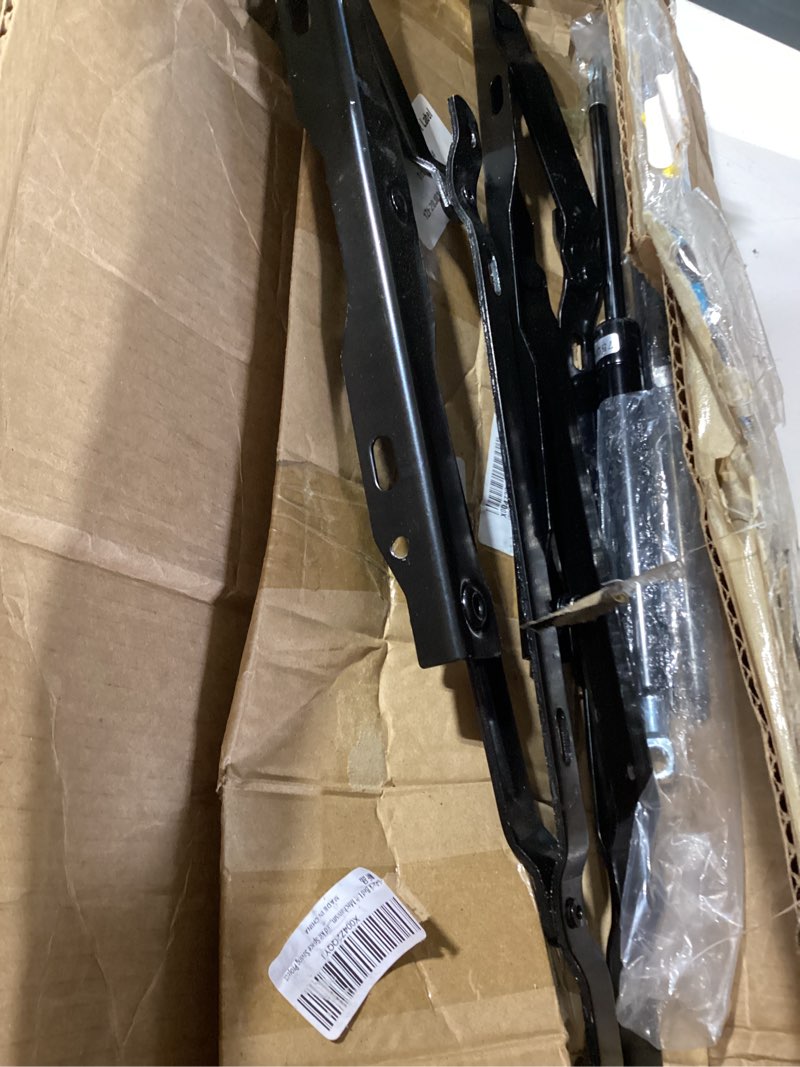 Condition photo showing As Is for 2 pack heavy duty hydraulic bed lift mechanism,66kg load capacity,foldable spring hingedesign forhydraulic lift up storage bed lifting gas spring or sofa bed kit space saving project