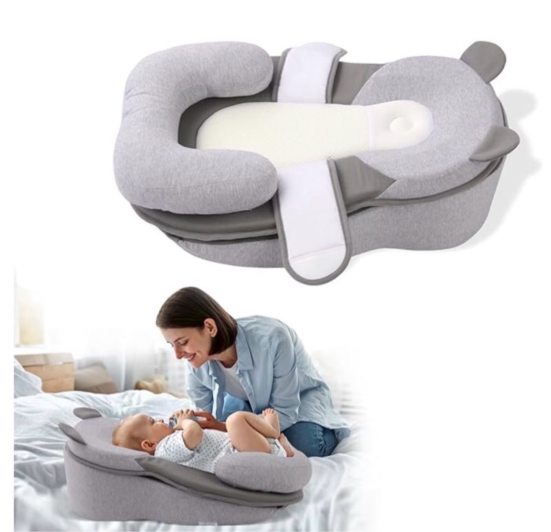 Rootling Baby Feeding Pillow, Anti Overflow Feeding Pillow for Reducing Spit-Up, Safety Nursing Pill
