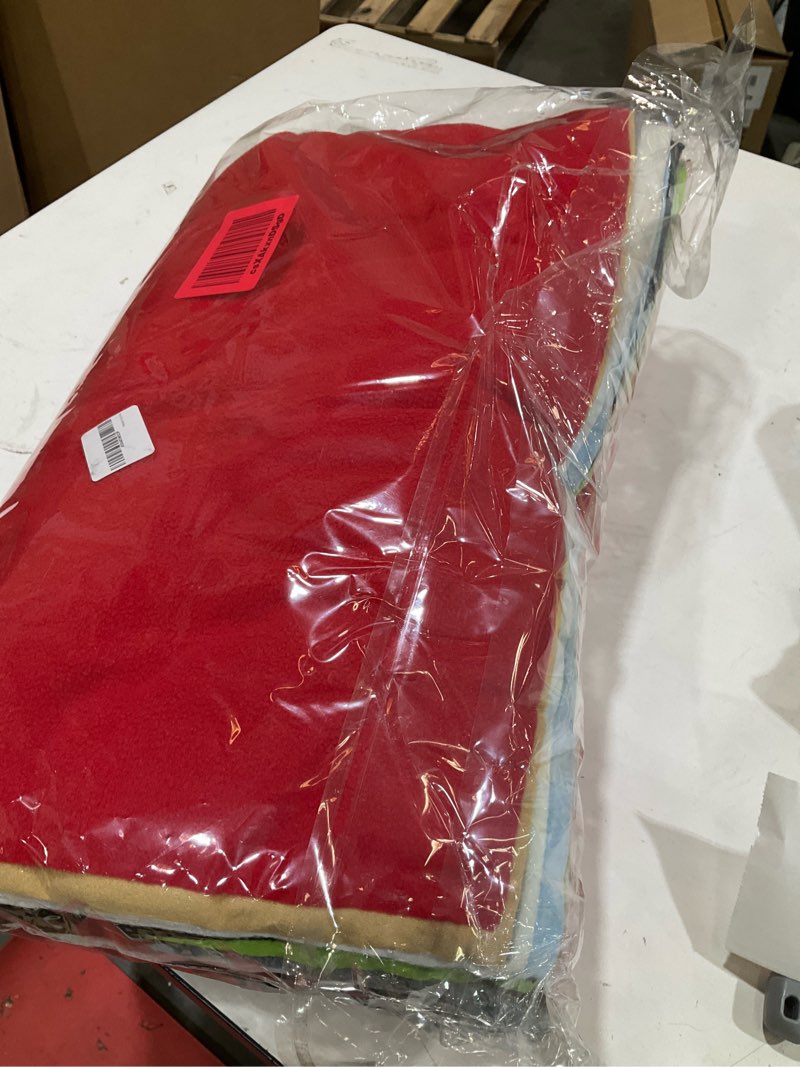 Condition photo showing Good Condition for 12pcs 20" x 20" solid color knitted polar fleece fabric diy making supplies quilting patchwork fabric patchwork polyester plush fleece diy for quilting cushions (20 x 40 inches)