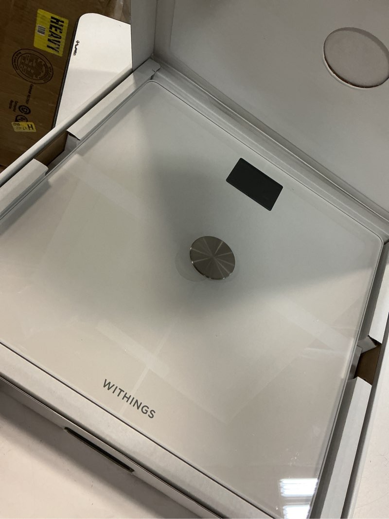 Condition photo showing Good Condition for withings body smart - accurate scale for body weight and fat percentage, body composition wi-fi and bluetooth weight scale, baby weight scale, smart scale apple health compatible, bathroom scale white body smart