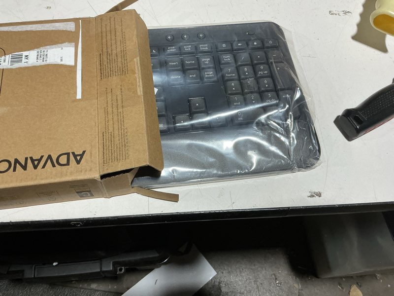 Condition photo showing Good Condition for Logitech MK540 Advanced Wireless Keyboard and Mouse Combo for Windows, 2.4 GHz Unifying USB-Receiver, Multimedia Hotkeys, 3-Year Battery Life, for PC, Laptop 2024 Model