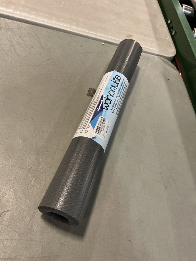 Condition photo showing Good Condition for Shelf Liners 20 inch x 20 ft Shelf Liners for Kitchen cabinets nonstick Shelf Lining Drawer Mats EVA Protector for Cupboard (Gray,20 inch x 20 ft) Gray 20"W x 240"L