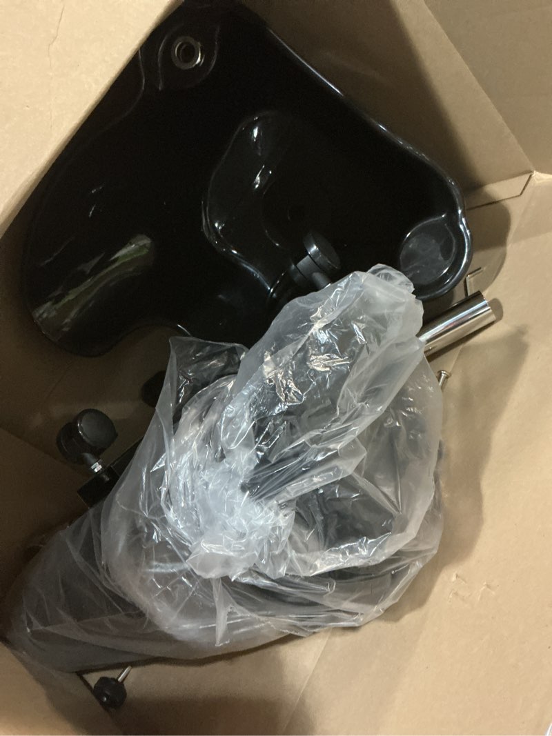 Condition photo showing Good Condition for Electric Portable Shampoo Bowl Hair Washing Station, Hair Washing Tray for Sink at Home, Portable Salon Sink Wash Basin for Hairstylist (Black, with 2 Bucket)