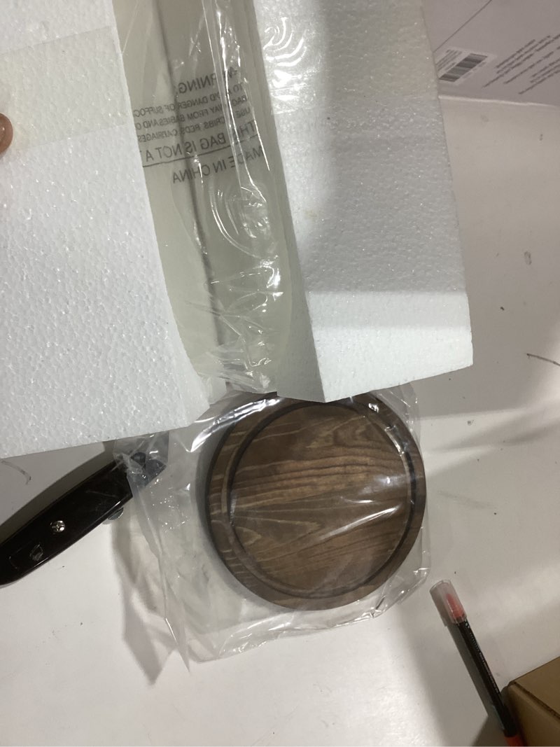 Condition photo showing New/Like New for MyGift The Bell Jar Glass Cloche with Rustic Wood Base, 10 Inch Tall Clear Decorative Glass Dome Display for Plants, Curios, Keepsakes, Heirlooms Burnt Wood