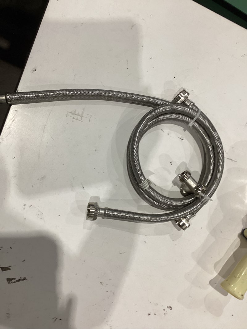 Condition photo showing As Is for 6 ft. steam dryer installation kit with 90-degree elbow