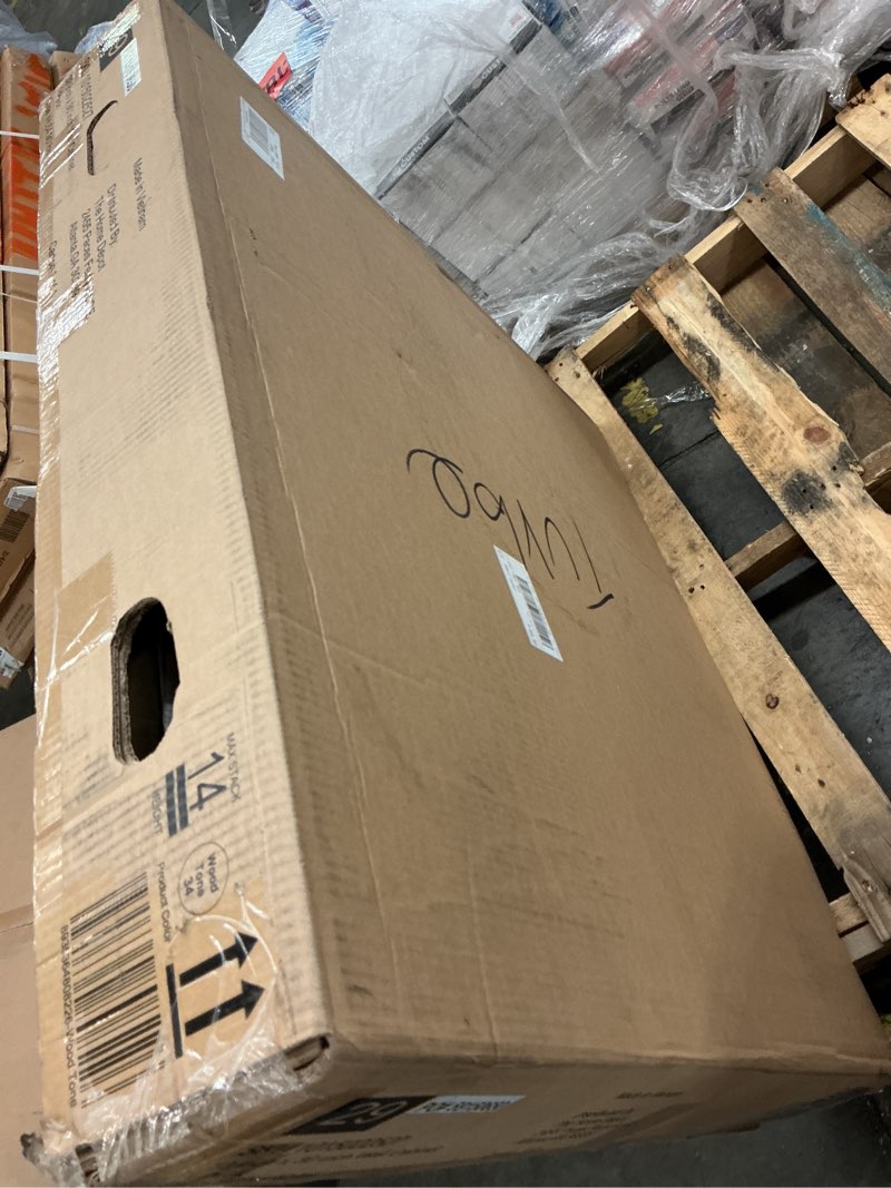 Condition photo showing New/Like New for avondale 33 in. w x 12 in. d x 30 in. h ready to assemble plywood shaker wall kitchen cabinet in white oak