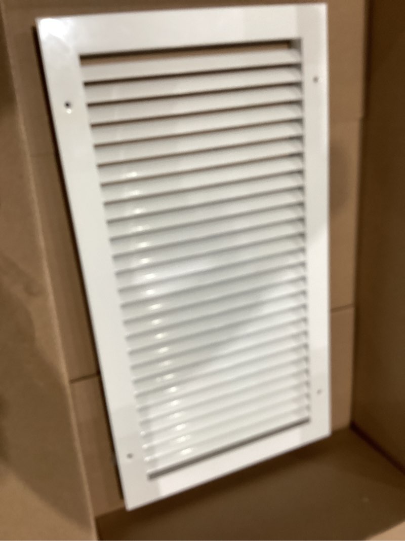 Condition photo showing Good Condition for hvac premium 10'' x 20'' aluminum return grille - easy air flow - linear bar grilles [outer dimensions: 11.875 x 21.875'] 10 x 20