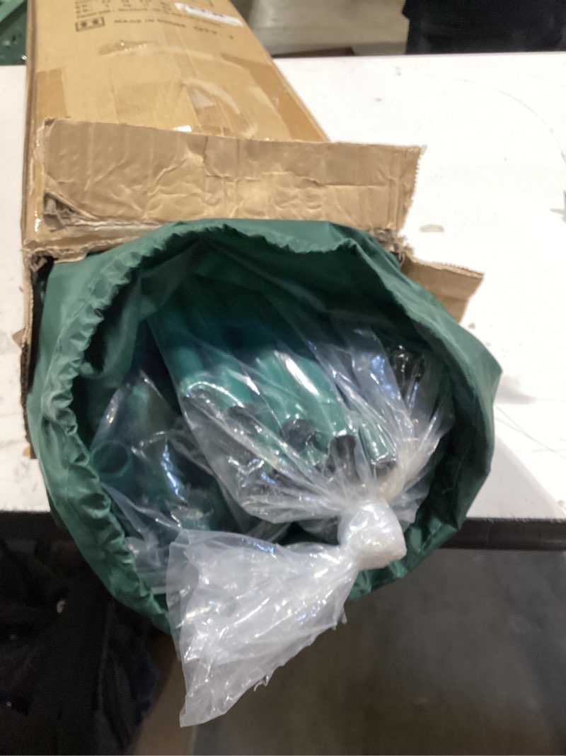 Condition photo showing Good Condition for portable 4'x4' large 6ft tall plant netting cover crop cages pest guard cover for vegetables and fruits plant durable gardening net with 4 stakes 49*49*72.8inches square net