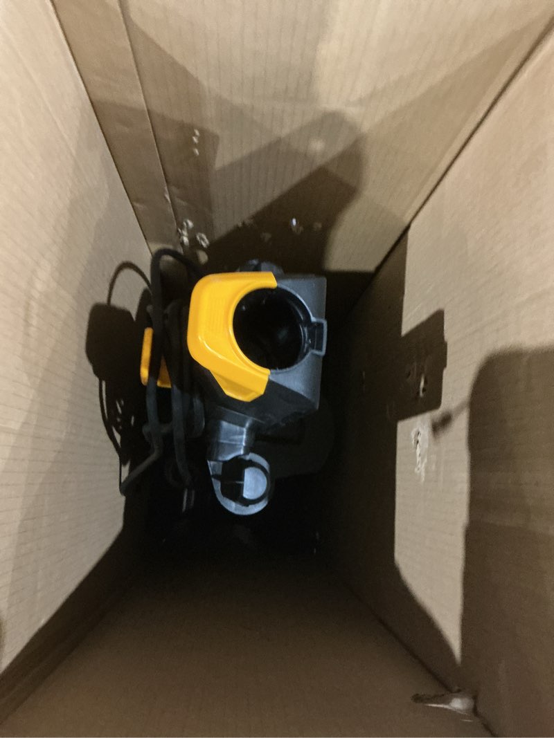 Condition photo showing As Is for eureka powerspeed lightweight powerful upright vacuum cleaner for carpet and hard floor, pet turbo, black,yellow yellow neu181d with pet tool