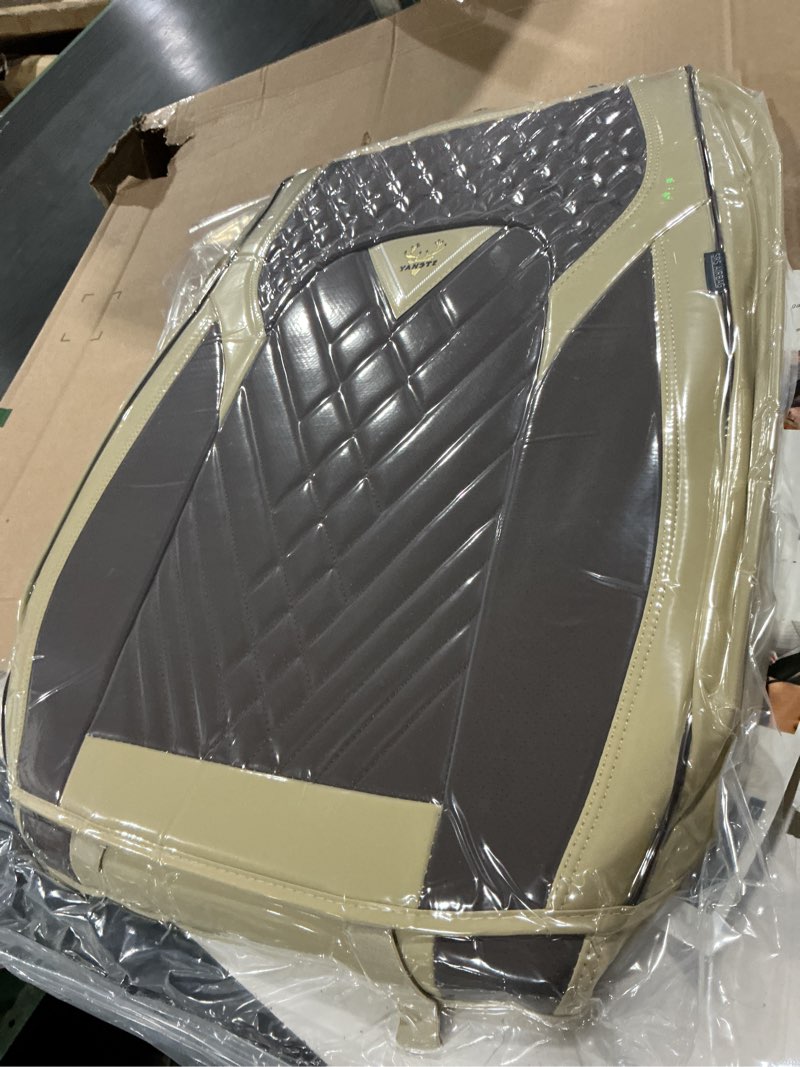 Condition photo showing Good Condition for yanste leather car seat cover for front/ back seats universa rit gray/ black